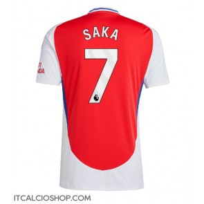 Arsenal Bukayo Saka #7 Prima Maglia 2024-25 Manica Corta